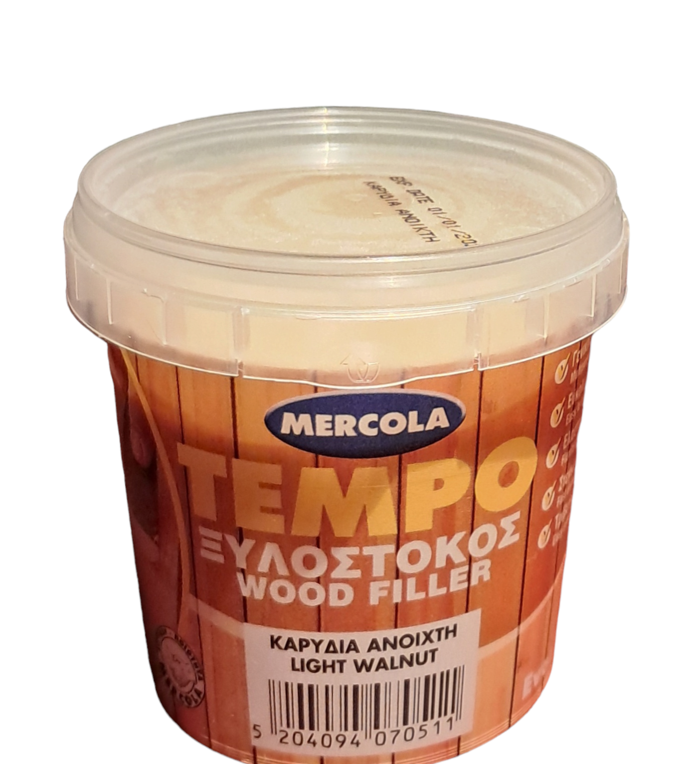 Wood putty 200gr Tempo (Ξυλόστοκοι 200 γρ.)